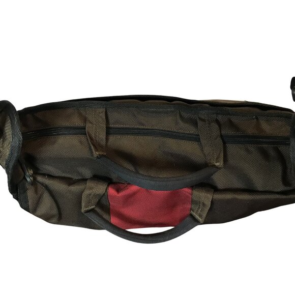 Timbuk2 Nylon Messenger Bag Brown & Red 15 x 12 - Picture 6 of 11